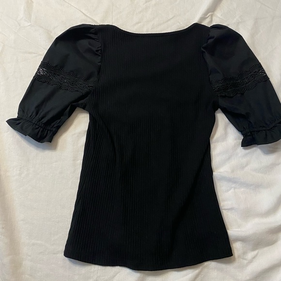 International Concepts Black Blouse - Picture 2 of 3